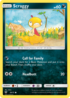 Scraggy — Shining Legends 050
