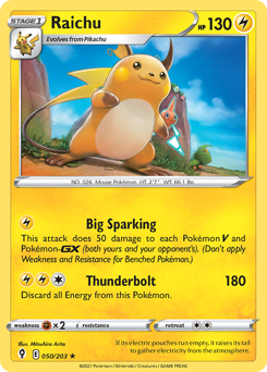 Raichu — Evolving Skies 050