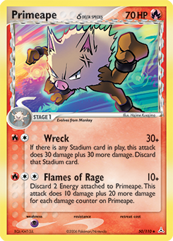 Primeape δ — Holon Phantoms 050