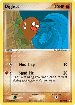 Diglett — Crystal Guardians 050