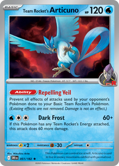Team Rocket's Articuno — Destined Rivals 051