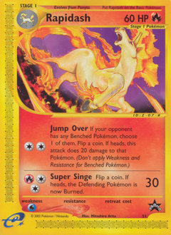 Rapidash — Wizards Black Star Promos 051