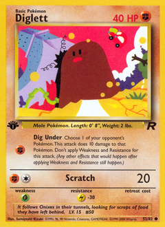 Diglett — Team Rocket 052