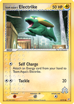 Team Aqua's Electrike — Team Magma vs Team Aqua 053