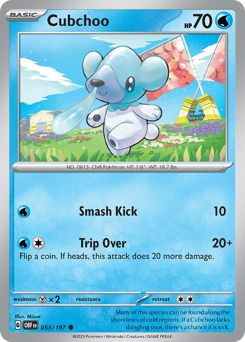 Cubchoo — Obsidian Flames 053