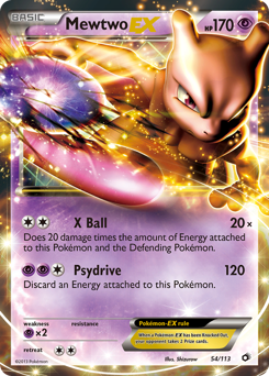 Mewtwo-EX — Legendary Treasures 054