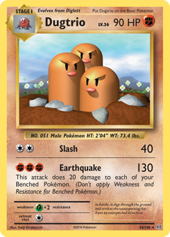 Dugtrio — Evolutions 056