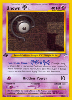 Unown [C] — Neo Destiny 057