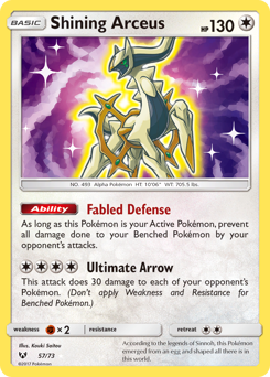 Shining Arceus — Shining Legends 057