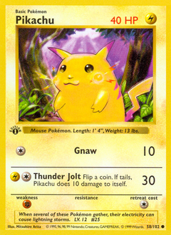 Pikachu — Base 058