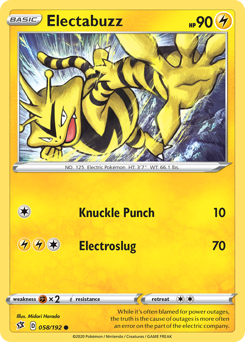 Electabuzz — Rebel Clash 058