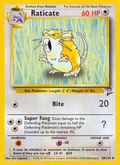 Raticate — Base Set 2 058