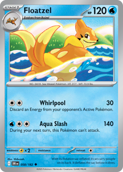 Floatzel — Destined Rivals 058