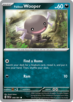 Paldean Wooper — Paldean Fates 058