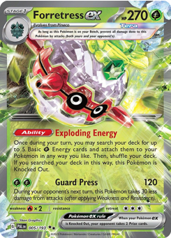 Forretress ex — Paldea Evolved 005