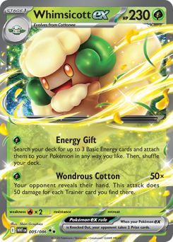 Whimsicott ex — White Flare 005