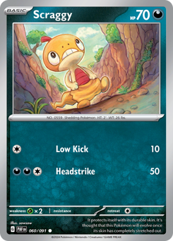 Scraggy — Paldean Fates 060
