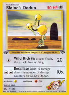 Blaine's Doduo — Gym Challenge 061