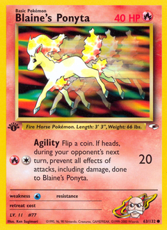 Blaine's Ponyta — Gym Heroes 063