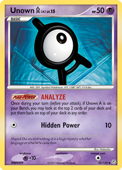 Unown [A] — Diamond & Pearl 065