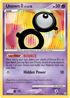 Unown [B] — Diamond & Pearl 066