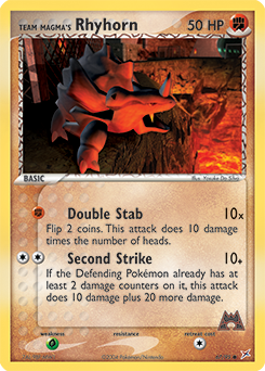 Team Magma's Rhyhorn — Team Magma vs Team Aqua 067