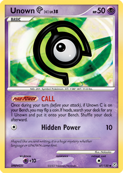 Unown [C] — Diamond & Pearl 067