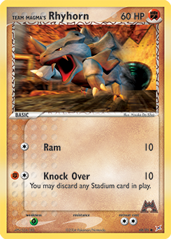 Team Magma's Rhyhorn — Team Magma vs Team Aqua 068
