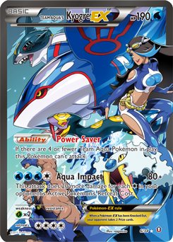 Team Aqua's Kyogre-EX — Double Crisis 006