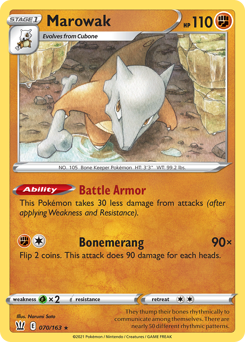 Marowak — Battle Styles 070