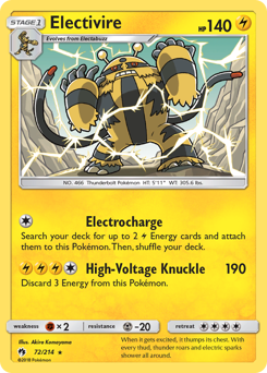 Electivire — Lost Thunder 072