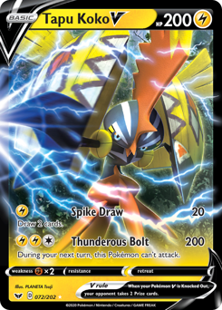 Tapu Koko V — Sword & Shield 072
