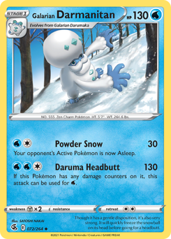 Galarian Darmanitan — Fusion Strike 072