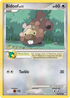 Bidoof — Mysterious Treasures 073