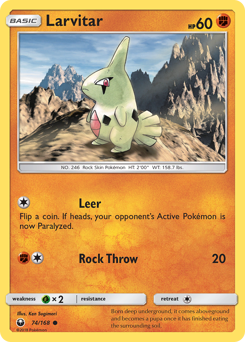 Larvitar — Celestial Storm 074