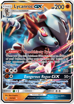 Lycanroc-GX — Guardians Rising 074
