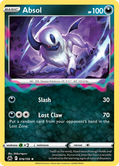 Absol — Crown Zenith 076
