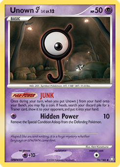 Unown [J] — Legends Awakened 076