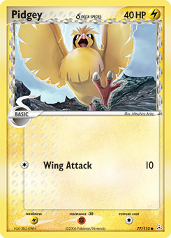 Pidgey δ — Holon Phantoms 077