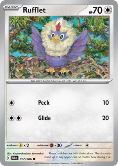 Rufflet — Black Bolt 077