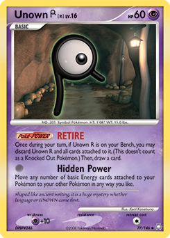 Unown [R] — Legends Awakened 077