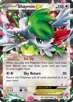 Shaymin-EX — Roaring Skies 077