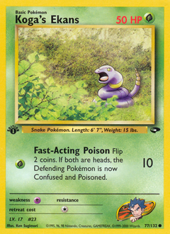 Koga's Ekans — Gym Challenge 077