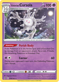 Galarian Cursola — Rebel Clash 079