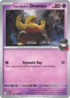 Team Rocket's Drowzee — Destined Rivals 079