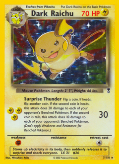 Dark Raichu — Legendary Collection 007