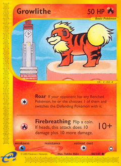 Growlithe — Aquapolis 080
