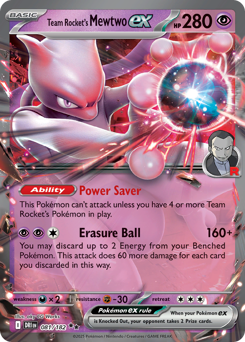 Team Rocket's Mewtwo ex — Destined Rivals 081