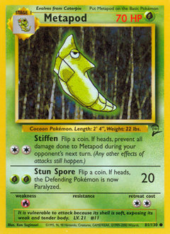 Metapod — Base Set 2 081