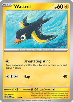 Wattrel — Paldea Evolved 081